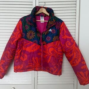FARM RIO Adidas puffer jacket
